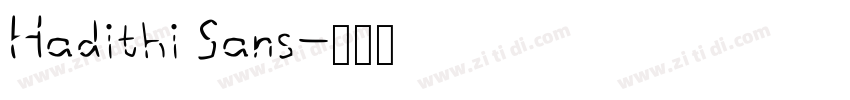 Hadithi Sans字体转换
